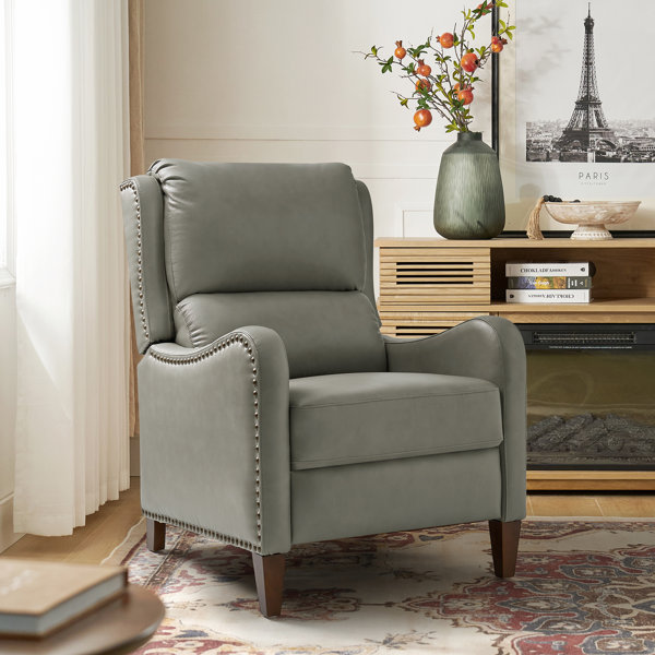 Red Barrel Studio® Bipasha Leather Recliner & Reviews Wayfair